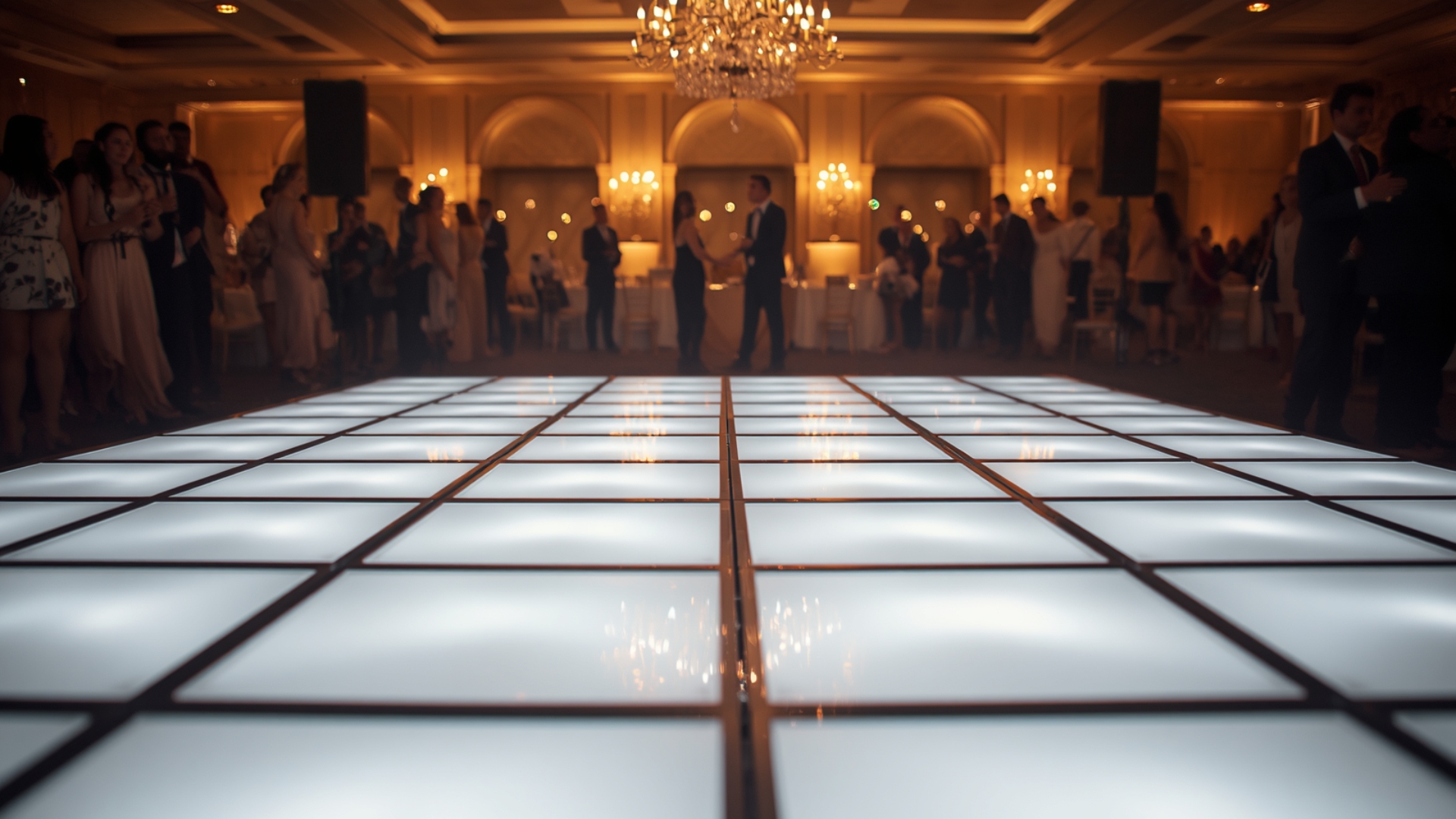 Pista de dança LED em evento